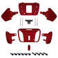 eXtremeRate Retail Scarlet Red Replacement Redesigned K1 K2 K3 K4 Back Buttons Housing Shell for ps5 Controller eXtremeRate RISE4 Remap Kit - Controller & RISE4 Remap Board NOT Included - VPFP3002