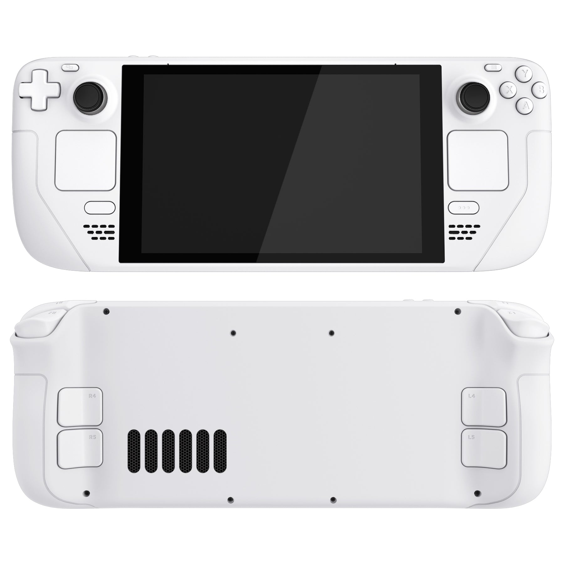 eXtremeRate Retail White Custom Full Set Shell with Buttons for Steam Deck Console