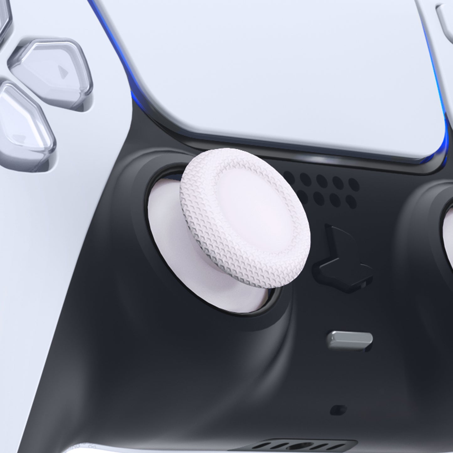 eXtremeRate Retail White Replacement Thumbsticks for ps5 Controller, Custom Analog Stick Joystick Compatible with ps5, for ps4 All Model Controller - JPF631