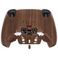 eXtremeRate Retail eXtremeRate Wood Grain Remappable RISE 4.0 Remap Kit for ps5 Controller BDM-030, Upgrade Board & Redesigned Back Shell & 4 Back Buttons for ps5 Controller - Controller NOT Included - YPFS2001G3