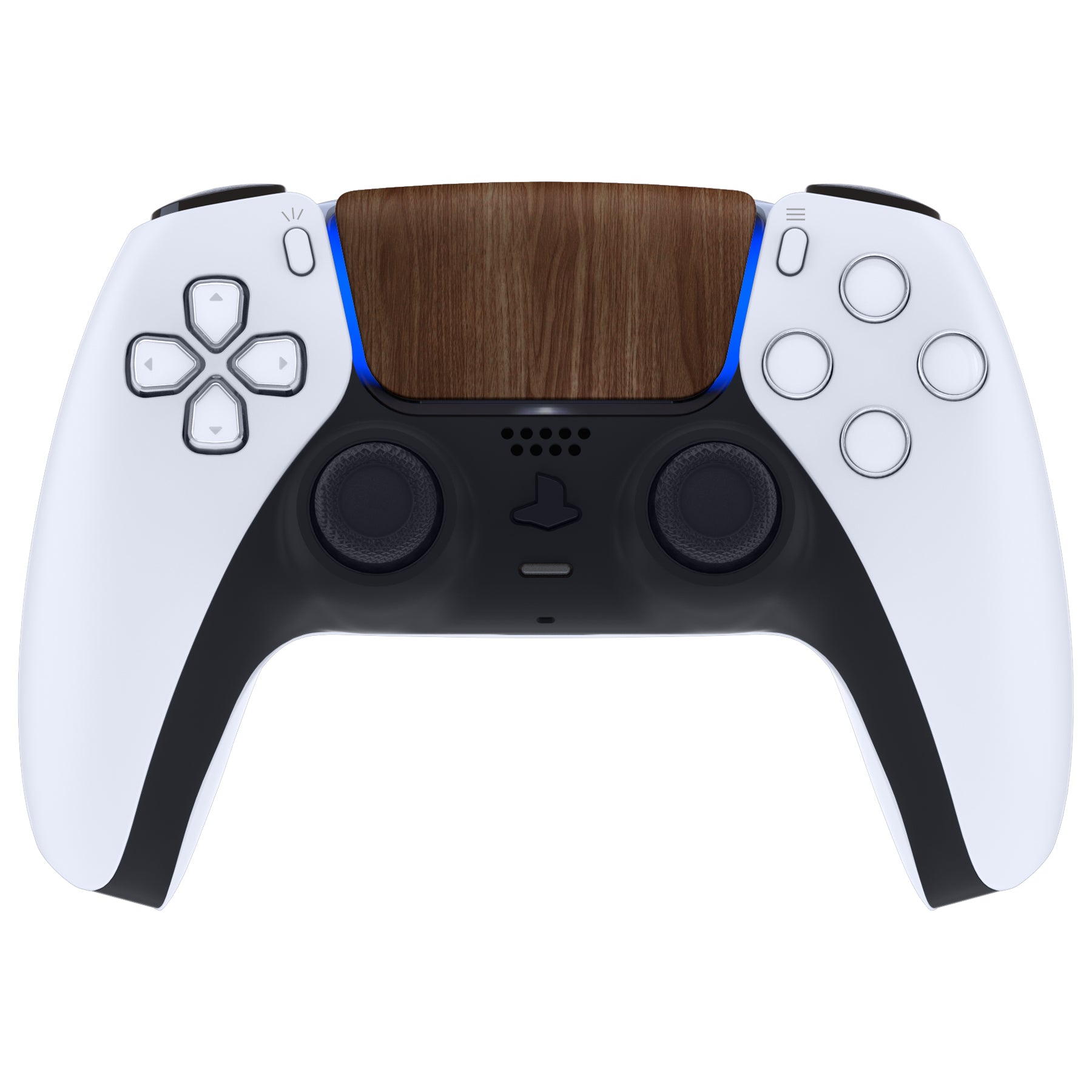 eXtremeRate Retail Wooden Grain Replacement Touchpad Cover Compatible with ps5 Controller BDM-010 BDM-020 & BDM-030, Custom Part Touch Pad Compatible with ps5 Controller - Controller NOT Included - JPF4060G3