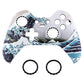 The Great Wave Patterned Soft Touch Front Housing Shell Faceplate for Xbox One Elite Controller Model 1698 with Thumbstick Accent Rings - XOET015 eXtremeRate