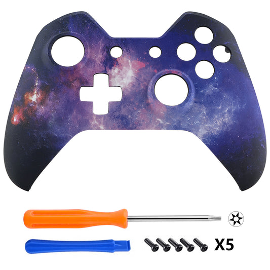 eXtremeRate Replacement Front Housing Shell for Xbox One Controller - Nebula Galaxy eXtremeRate