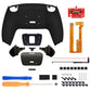 eXtremeRate Black Real Metal Buttons (RMB) Version RISE Remap Kit for PS5 Controller BDM-030/040 - Black eXtremeRate