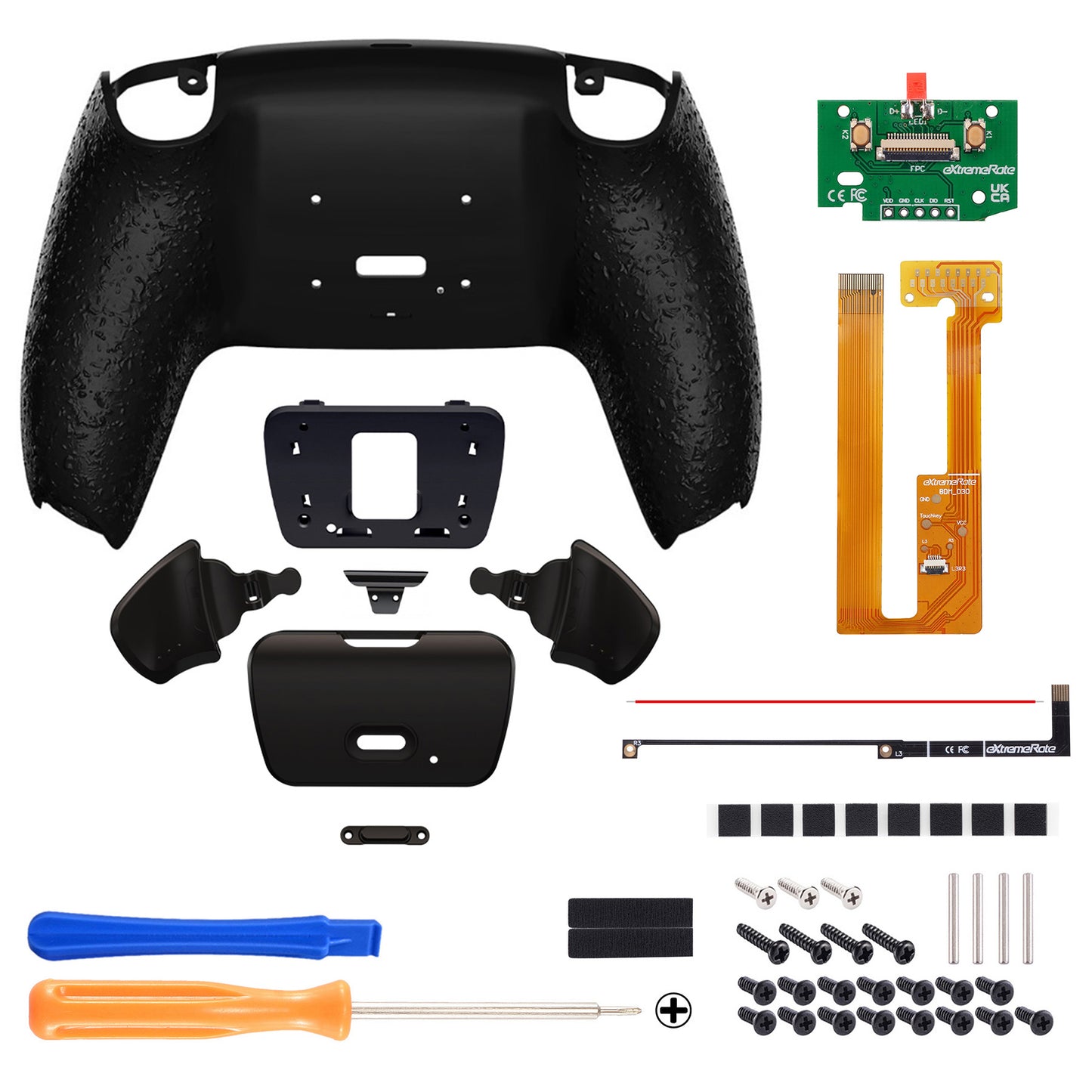 eXtremeRate Remappable RISE Remap Kit for PS5 Controller BDM-030/040 - Textured Black eXtremeRate