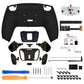 eXtremeRate Black Real Metal Buttons (RMB) Version RISE4 Remap Kit for PS5 Controller BDM-010/020 - Black eXtremeRate