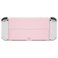 eXtremeRate Retail Cheery Blossoms Pink Soft Touch Console Back Plate DIY Replacement Housing Shell Case with Metal Kickstand for Nintendo Switch OLED – Console and Joycon NOT Included - ZNSOP3003