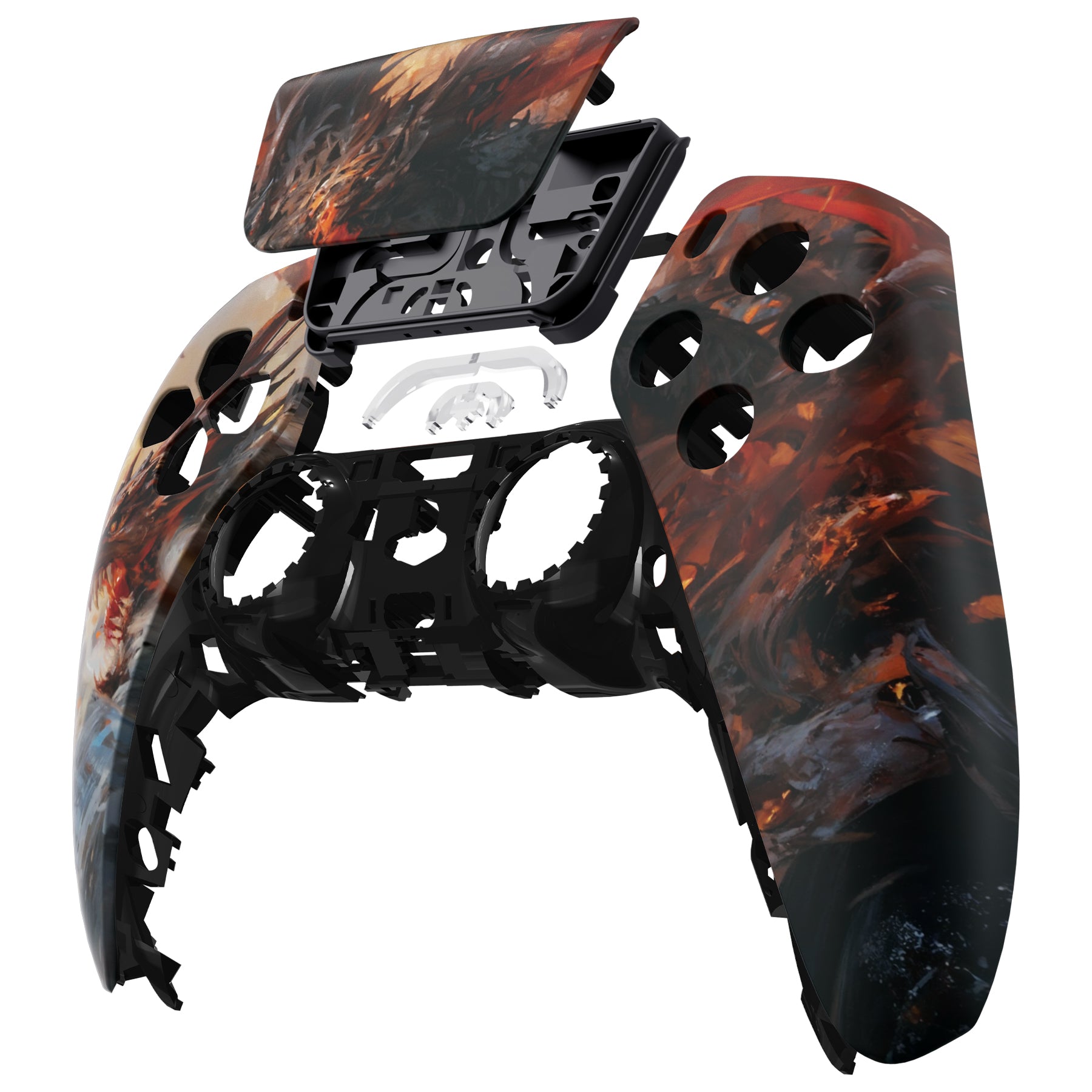 eXtremeRate Replacemen Front Housing Shell with Touchpad Compatible with PS5 Controller BDM-010 BDM-020 BDM-030 - eXtremeRate