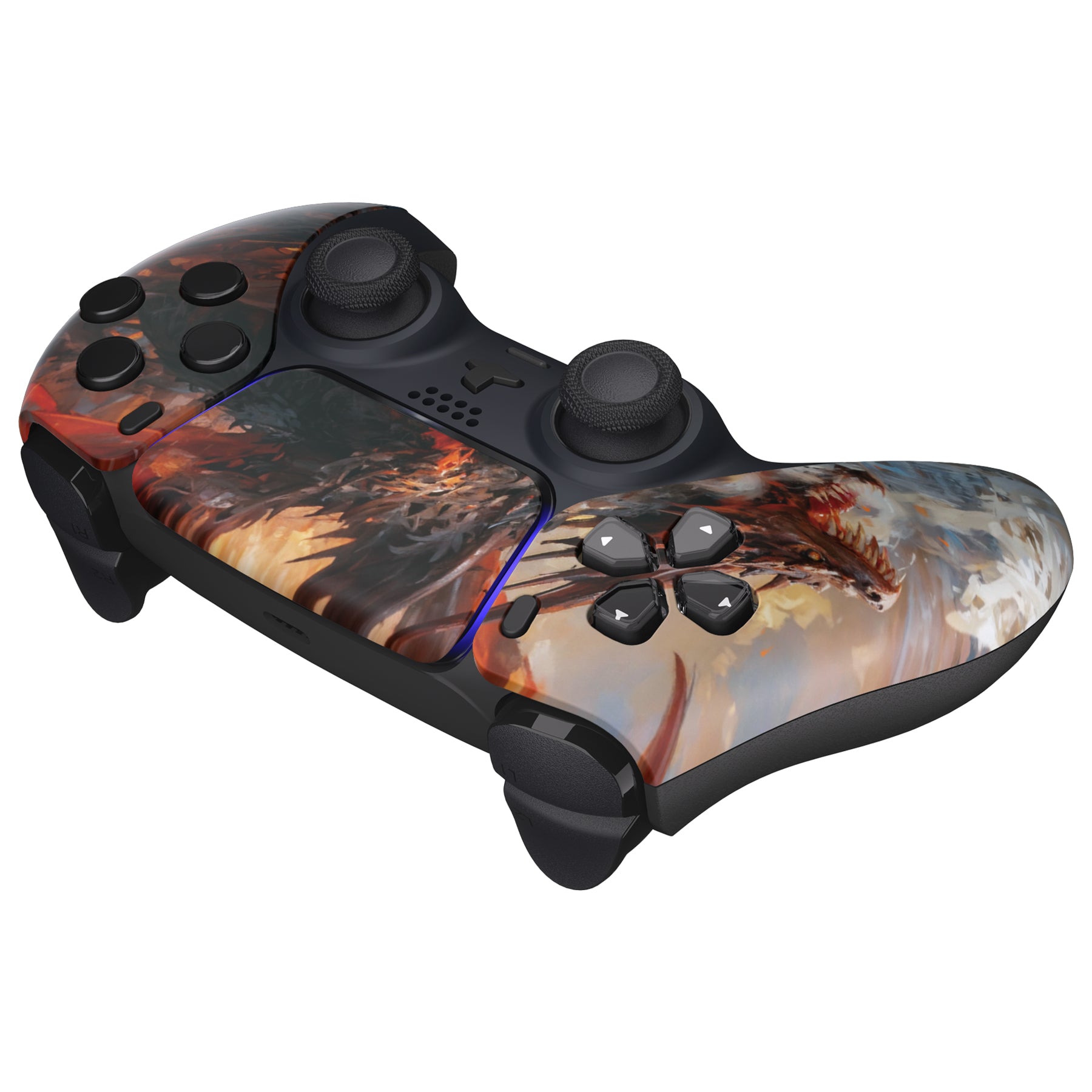 eXtremeRate Replacemen Front Housing Shell with Touchpad Compatible with PS5 Controller BDM-010 BDM-020 BDM-030 - eXtremeRate