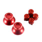 eXtremeRate Retail Metal Alumium Alloy Thumbsticks Bullet ABXY Mod Buttons for Xbox One Standard & Xbox One Elite & Xbox One S/X Controller - Red - ZXOJ0303