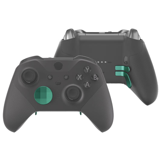 eXtremeRate 6 in 1 Replacement Metallic Magnetic Stainless Steel Back Paddles and D-Pads Kits for Xbox One Elite & Xbox Elite Series 2 & Elite 2 Core Controller - Aqua Green eXtremeRate