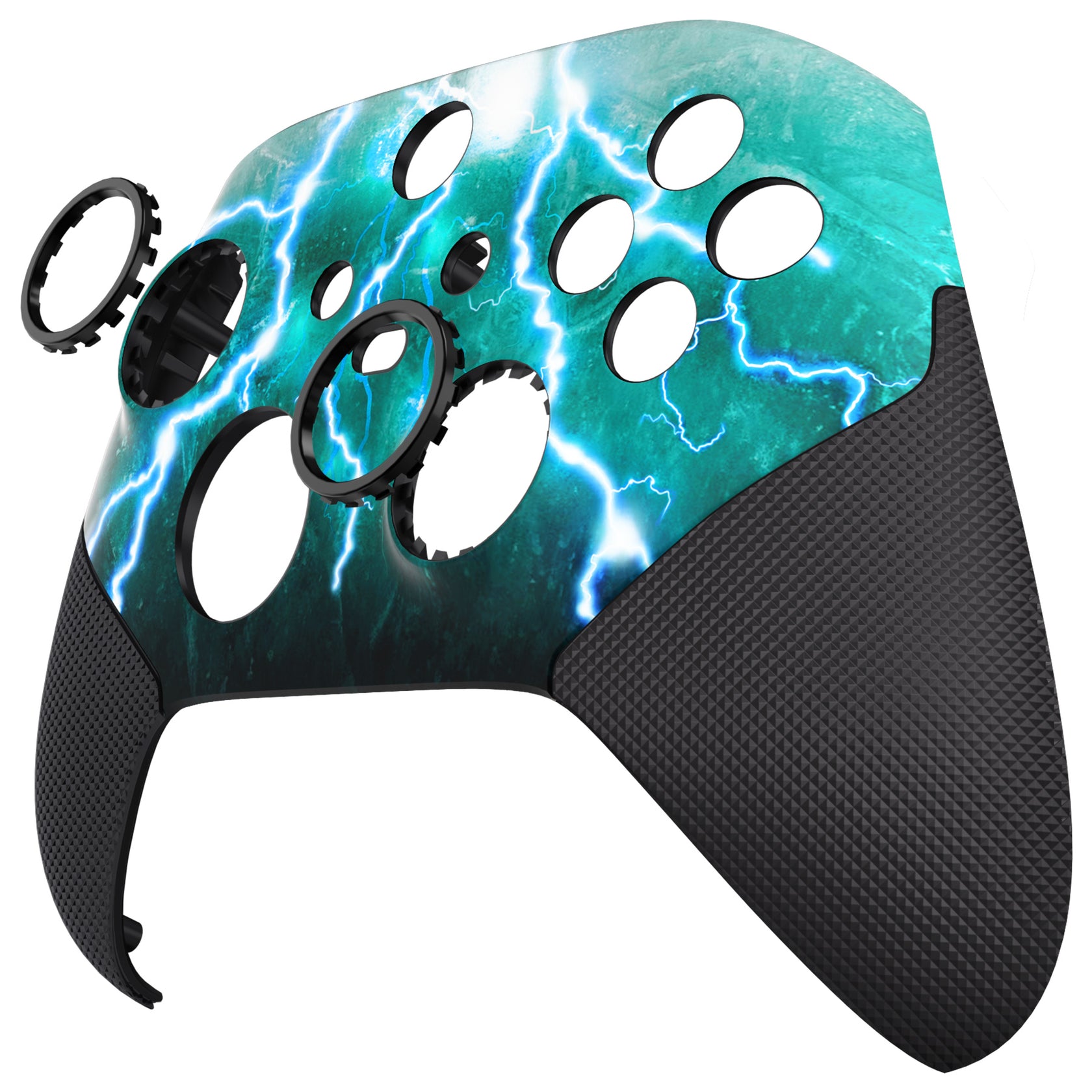 eXtremeRate Green Storm Thunder ASR Version Performance Rubberized Grip ...