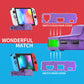 eXtremeRate AiryDocky DIY Kit Replacement Shell Case for Nintendo Switch Dock - Clear Atomic Purple eXtremeRate