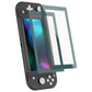 eXtremeRate 2 Pack Anti-Scratch Transparent HD Tempered Glass Screen Protector for Nintendo Switch Lite - Hunter Green