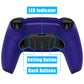 eXtremeRate Black Real Metal Buttons (RMB) Version RISE 4.0 Remap Kit for PS5 Controller BDM-030/040 - Rubberized Cobalt Blue eXtremeRate