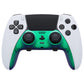 eXtremeRate Replacement Top Bottom Decorative Trim Shell Compatible with PS5 Edge Controller - Chameleon Green Purple