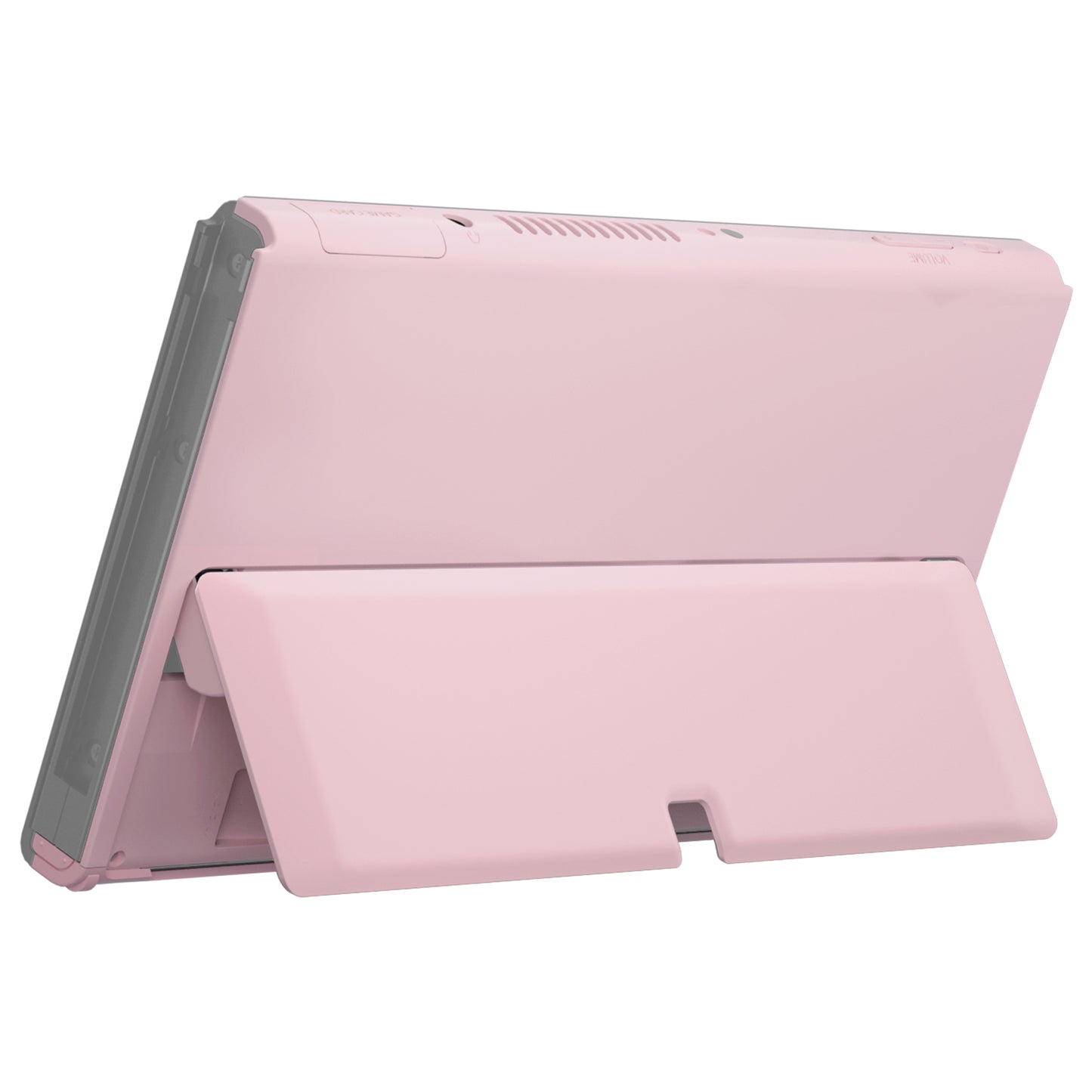 eXtremeRate Replacement Back Plate with Kickstand for Nintendo Switch OLED - Cherry Blossoms Pink
