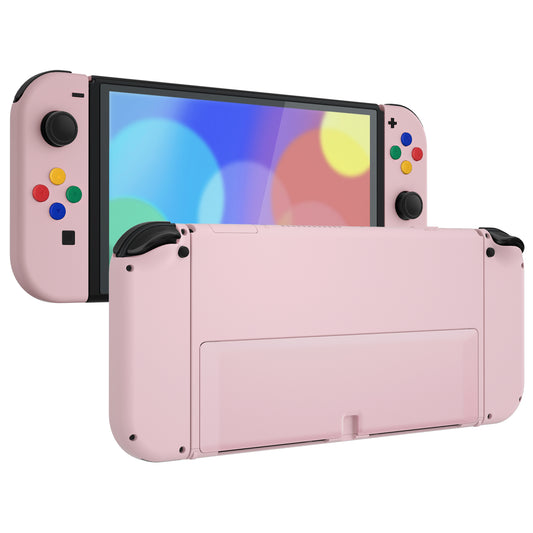 eXtremeRate Custom Replacement Full Set Shell with Buttons for Nintendo Switch OLED - Cherry Blossoms Pink
