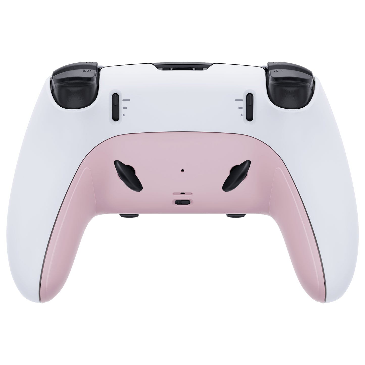 eXtremeRate Replacement Top Bottom Decorative Trim Shell Compatible with PS5 Edge Controller - Cherry Blossoms Pink