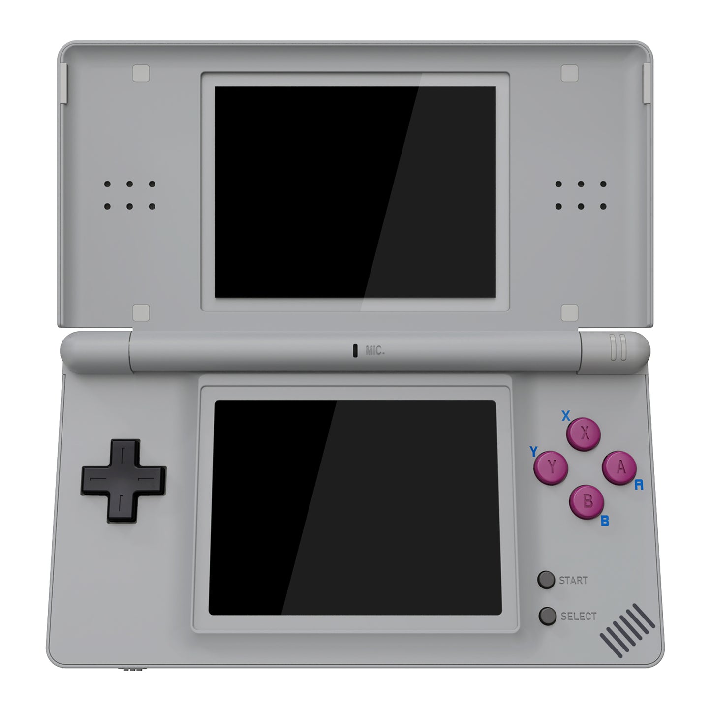 eXtremeRate Replacement Full Housing Shell & Buttons with Screen Lens for Nintendo DS Lite NDSL - Classic 1989 GB DMG-01