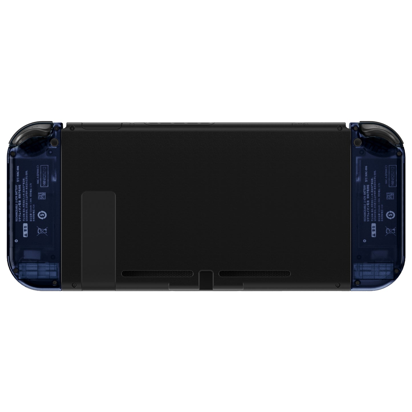 eXtremeRate Replacement Full Set Shell Case with Buttons for Joycon of NS Switch - Clear Deep Ocean Blue