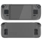 eXtremeRate Retail Clear Slate Black Replacement Full Set Buttons for Steam Deck Console - JESDM002