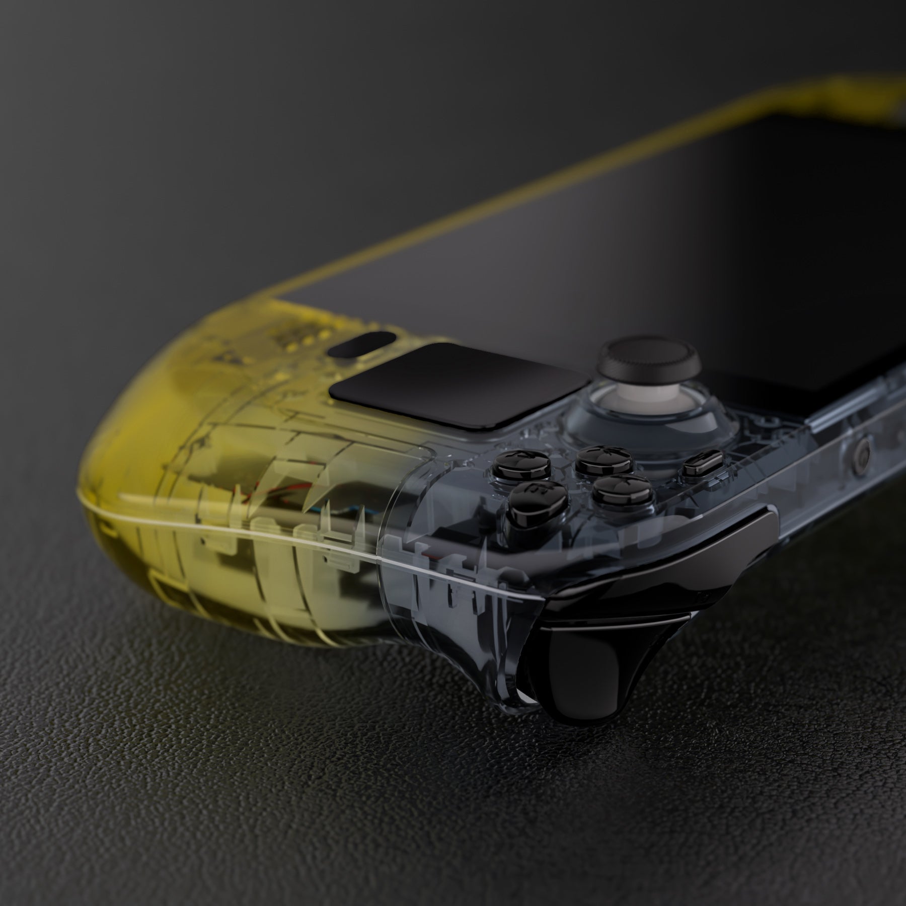 eXtremeRate Custom Full Set Shell with Buttons for Steam Deck LCD - Gradient Black Yellow eXtremeRate