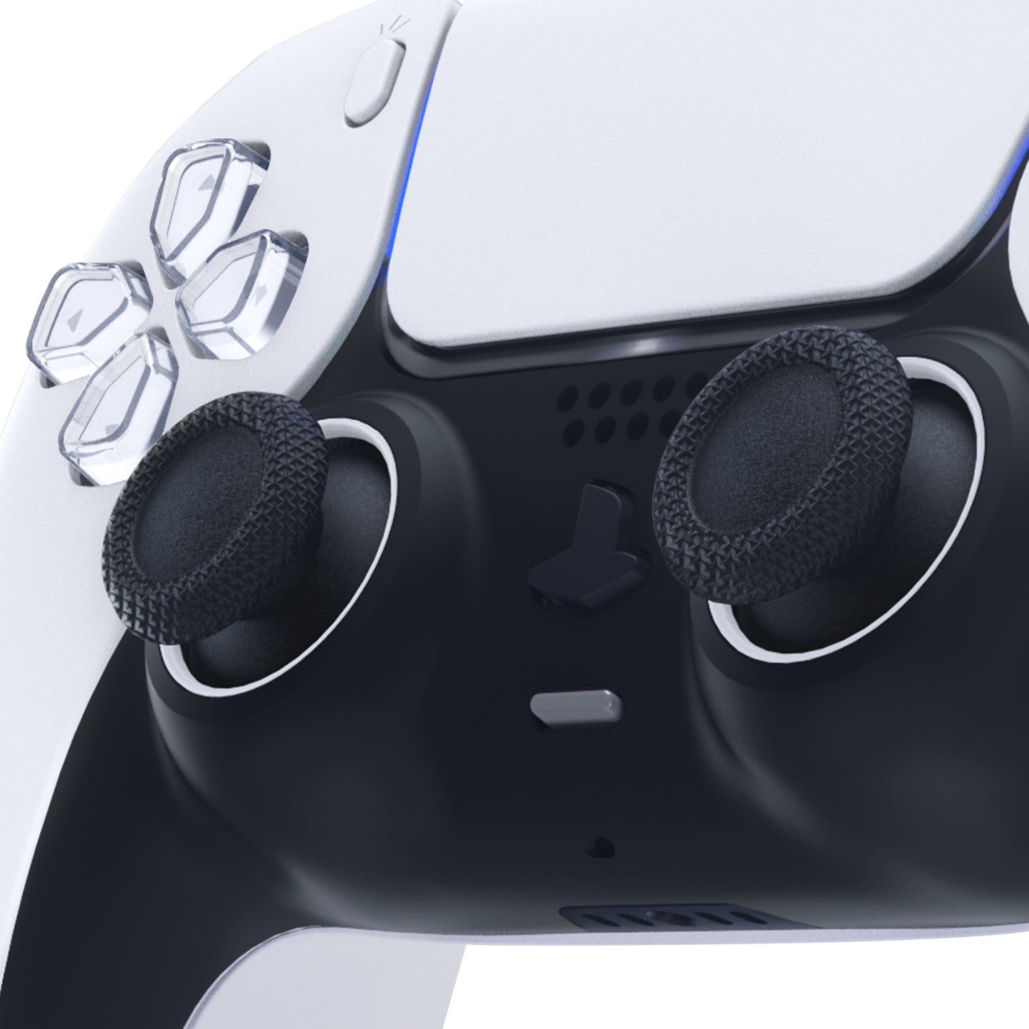 eXtremeRate Custom Replacement Accent Rings for PS5 Controller - Original White eXtremeRate