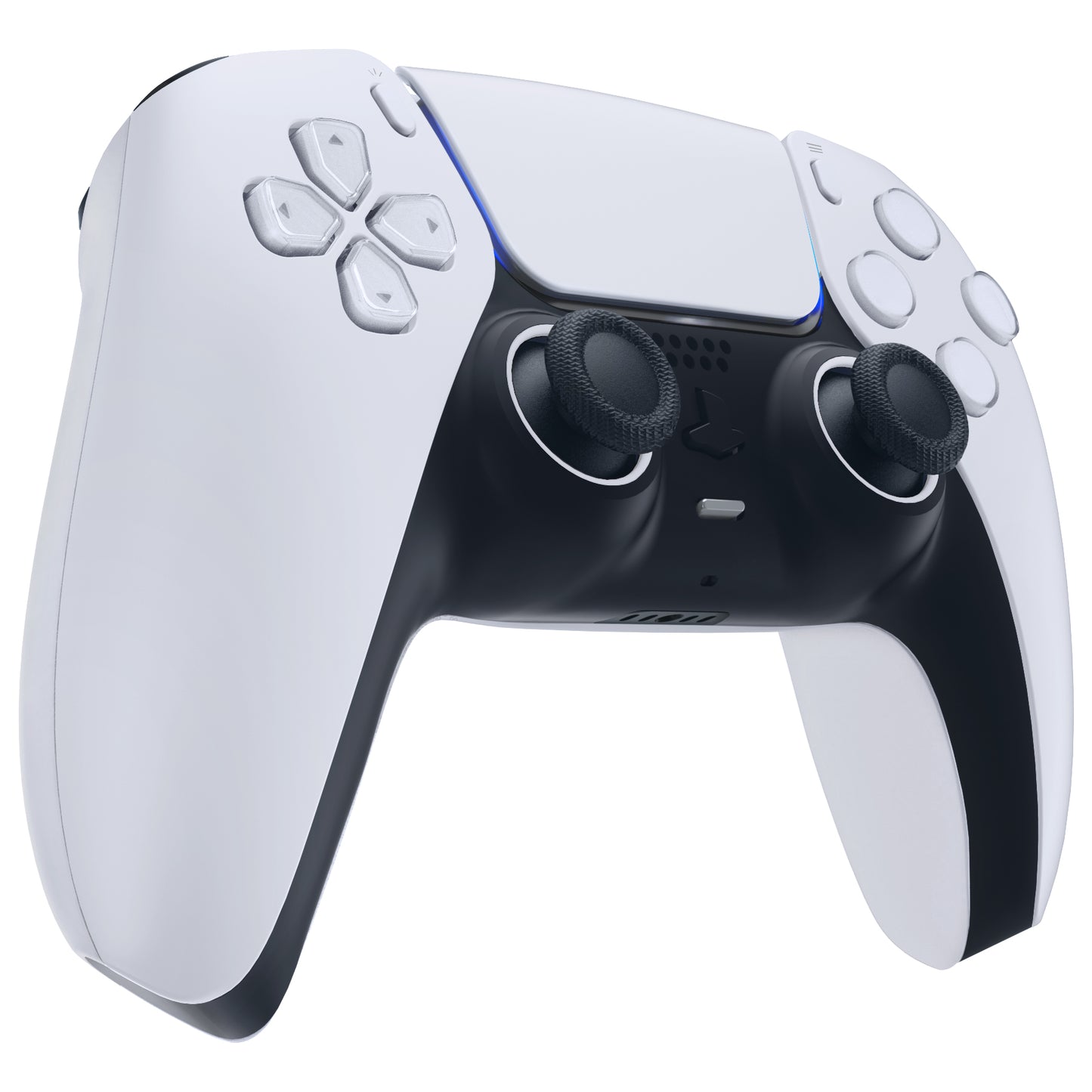 eXtremeRate Custom Replacement Accent Rings for PS5 Controller - Original White eXtremeRate