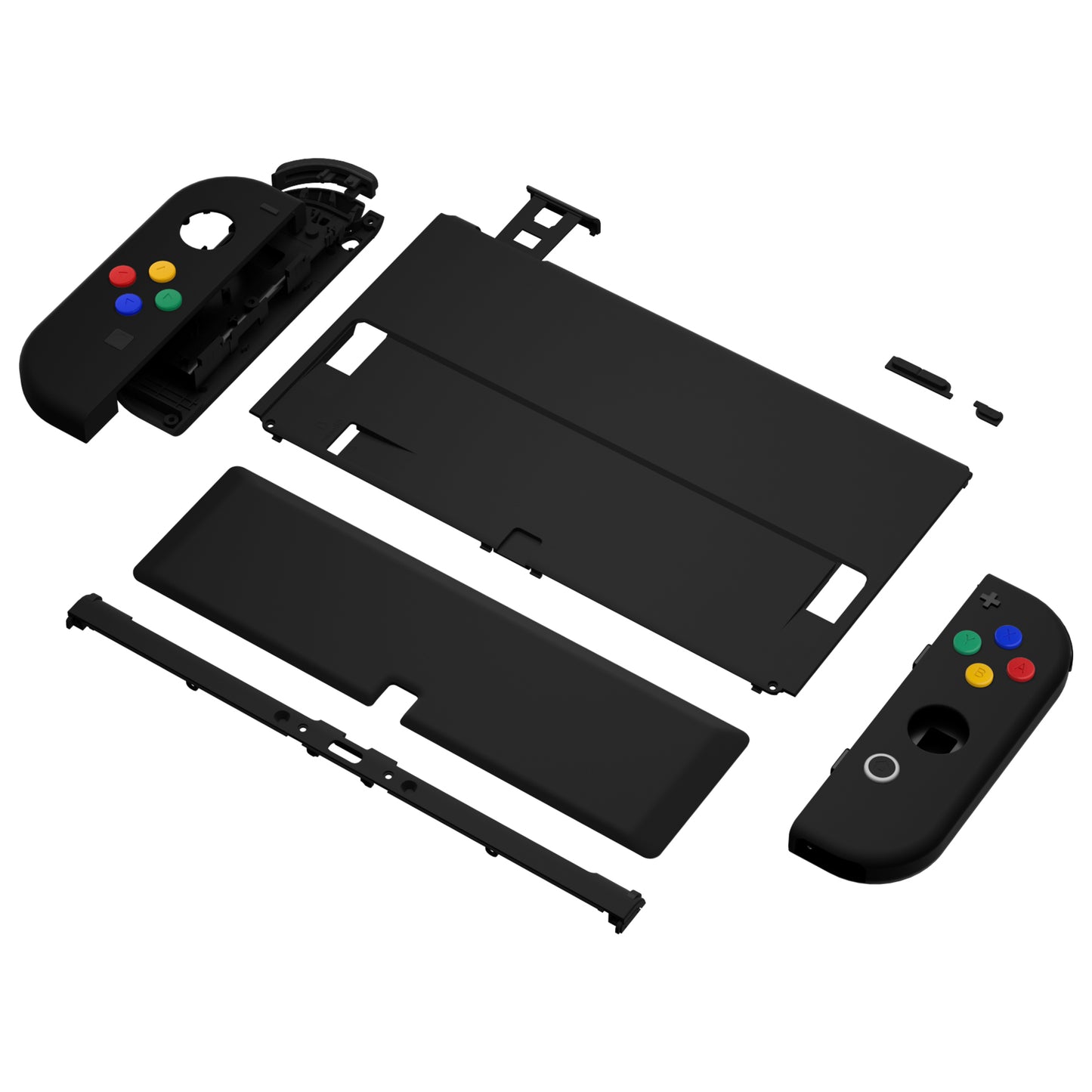 eXtremeRate Custom Replacement Full Set Shell with Buttons for Nintendo Switch OLED - Black eXtremeRate