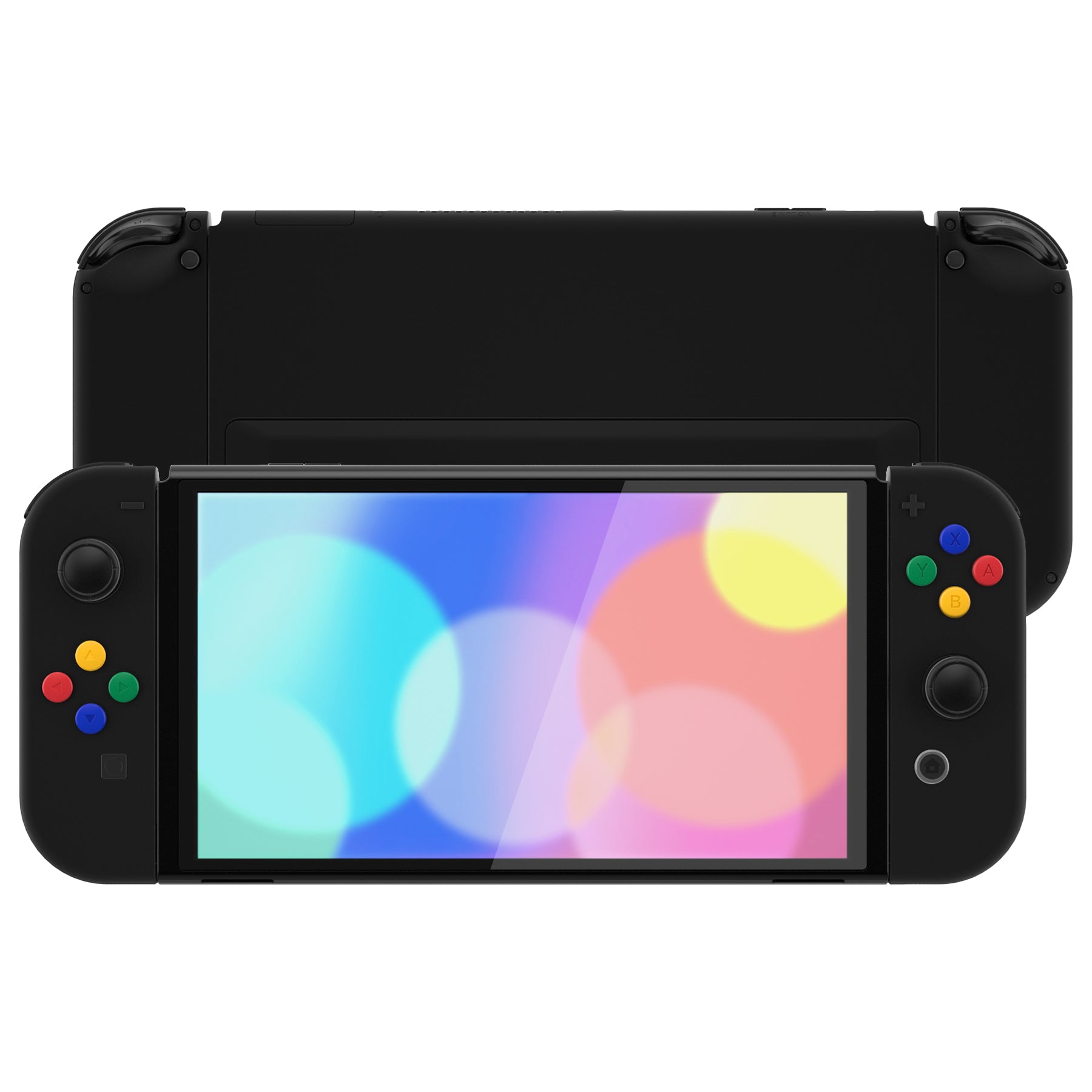 eXtremeRate Custom Replacement Full Set Shell with Buttons for Nintendo Switch OLED - Black eXtremeRate