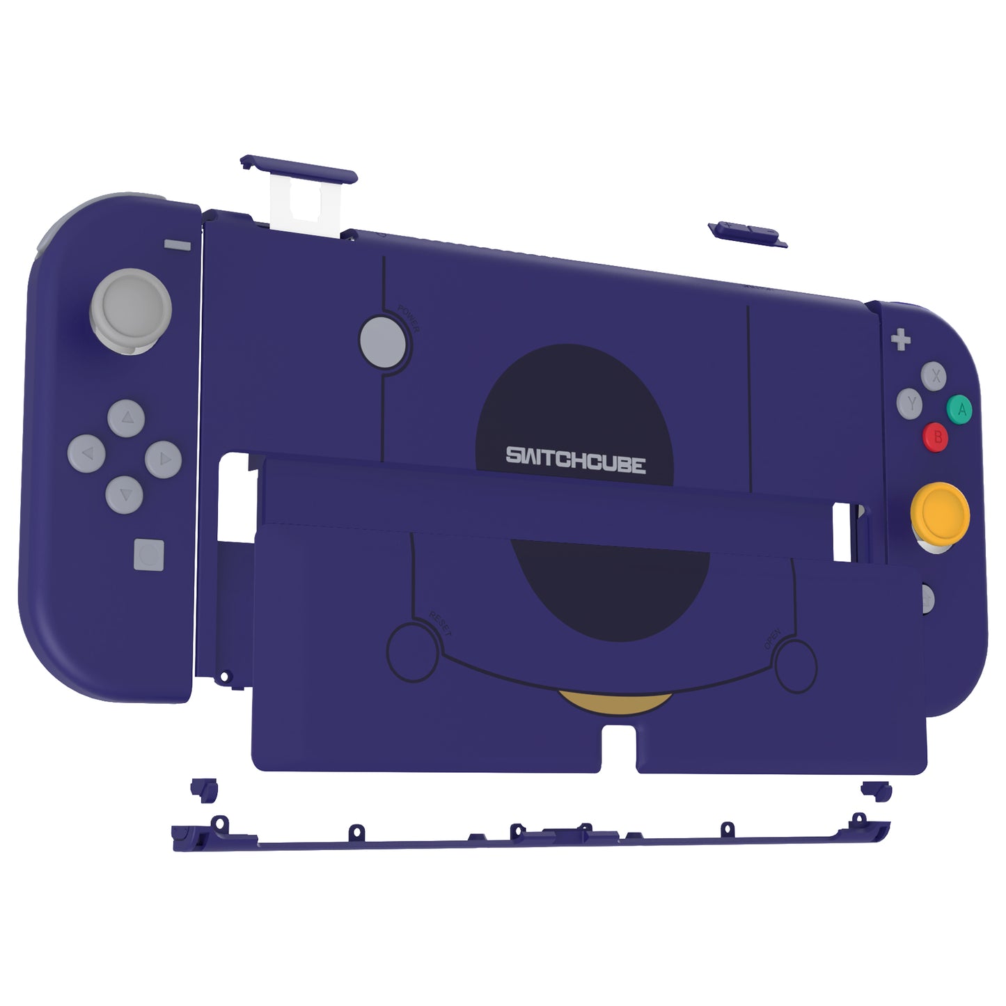 eXtremeRate Custom Replacement Full Set Shell with Buttons for Nintendo Switch OLED - Classic SwitchCube Style eXtremeRate