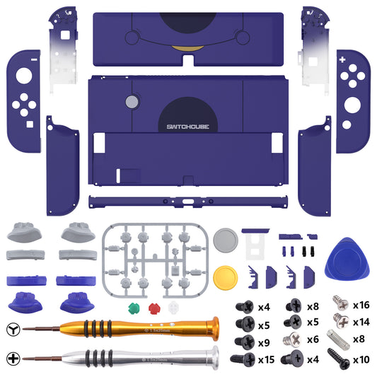 eXtremeRate Custom Replacement Full Set Shell with Buttons for Nintendo Switch OLED - Classic SwitchCube Style eXtremeRate