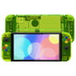 eXtremeRate Custom Replacement Full Set Shell with Buttons for Nintendo Switch OLED - Crystal Clear Lime Green