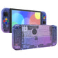 eXtremeRate Custom Replacement Full Set Shell with Buttons for Nintendo Switch OLED - Glitter Gradient Translucent Bluebell