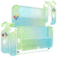 eXtremeRate Custom Replacement Full Set Shell with Buttons for Nintendo Switch OLED - Glitter Gradient Translucent Green Blue