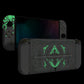 eXtremeRate Custom Replacement Full Set Shell with Buttons for Nintendo Switch OLED - Glow in Dark - Totem of Kingdom White