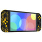 eXtremeRate Custom Replacement Full Set Shell with Buttons for Nintendo Switch OLED - The Great GOLDEN Wave Off Kanagawa - Black eXtremeRate