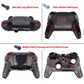 eXtremeRate DIY Replacement Full Set Buttons for Nintendo Switch Pro Controller - Clear Red