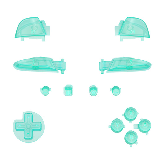 eXtremeRate DIY Replacement Full Set Buttons for Nintendo Switch Pro Controller - Emerald Green