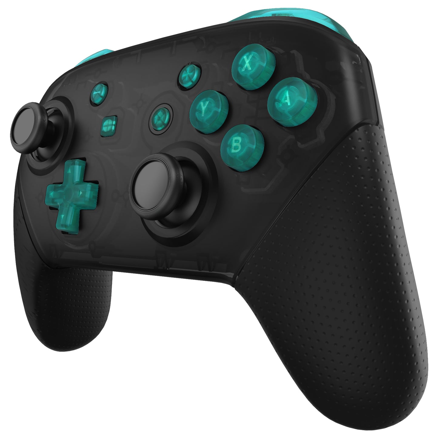 eXtremeRate DIY Replacement Full Set Buttons for Nintendo Switch Pro Controller - Emerald Green