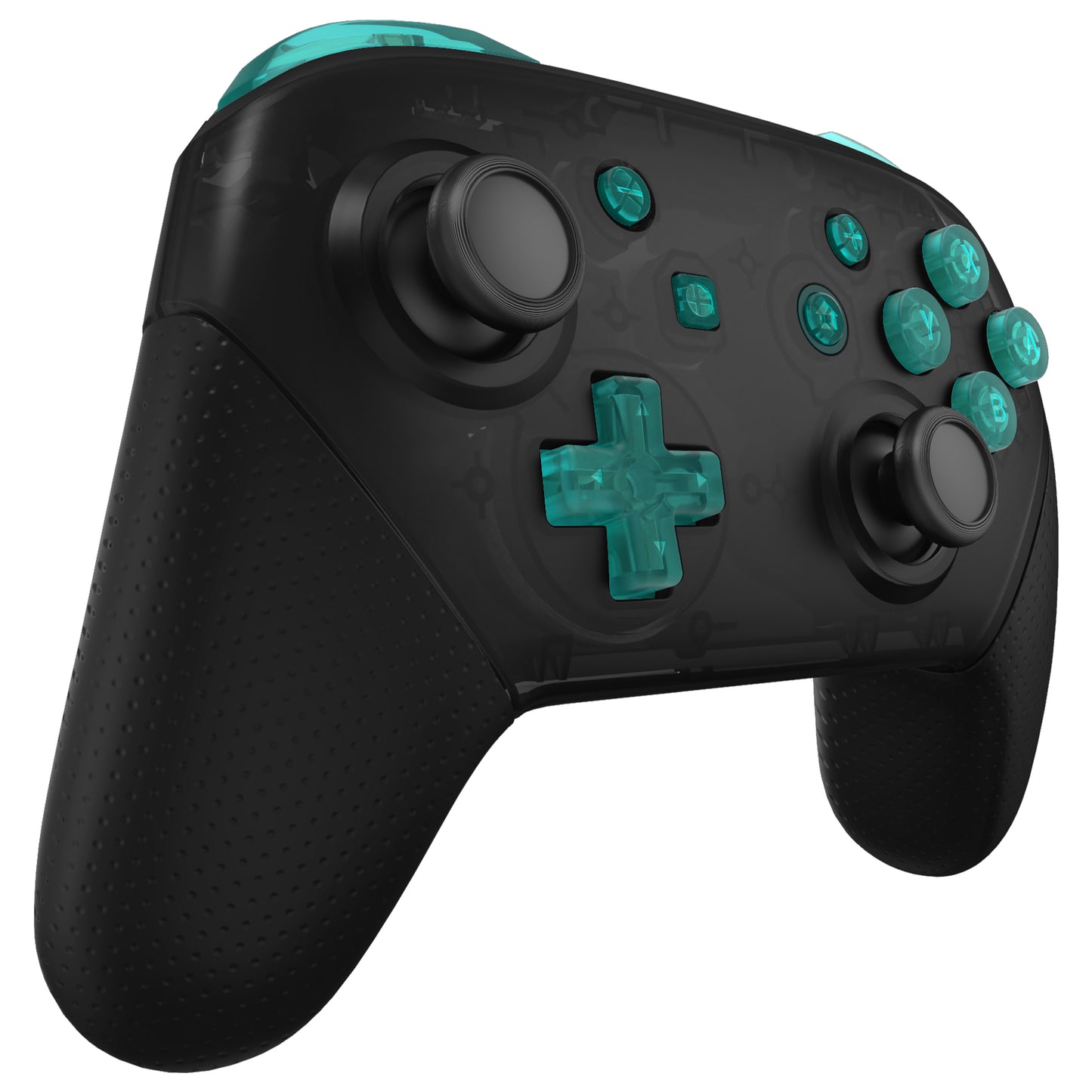 eXtremeRate DIY Replacement Full Set Buttons for Nintendo Switch Pro Controller - Emerald Green