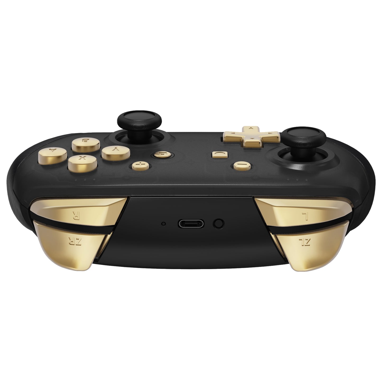 eXtremeRate DIY Replacement Full Set Buttons for Nintendo Switch Pro Controller - Metallic Champagne Gold eXtremeRate