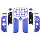 eXtremeRate Dpad Version Replacement Full Set Shell Case with Buttons for Joycon of NS Switch - Chameleon Purple Blue