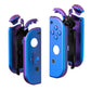 eXtremeRate Dpad Version Replacement Full Set Shell Case with Buttons for Joycon of NS Switch - Chameleon Purple Blue