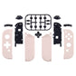 eXtremeRate Dpad Version Replacement Full Set Shell Case with Buttons for Joycon of NS Switch - Cherry Blossoms Pink