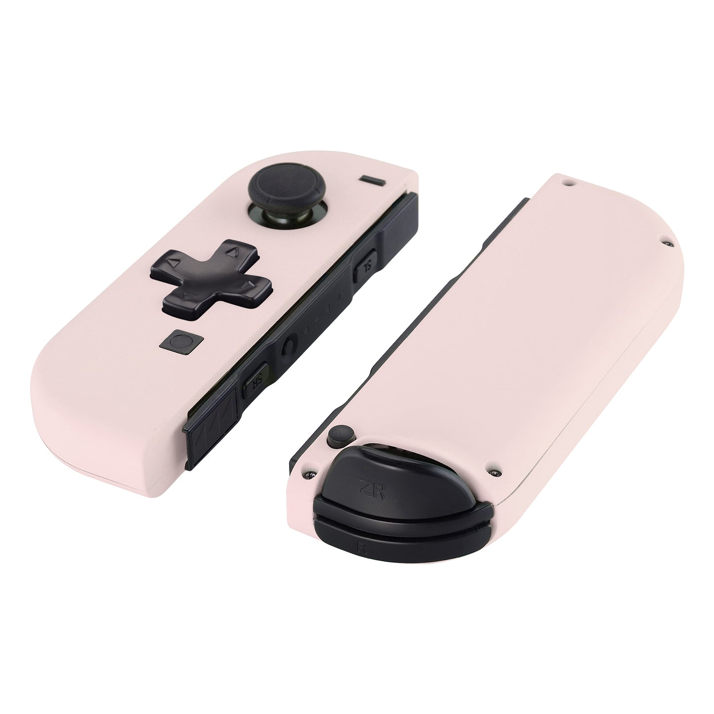 eXtremeRate Dpad Version Replacement Full Set Shell Case with Buttons for Joycon of NS Switch - Cherry Blossoms Pink