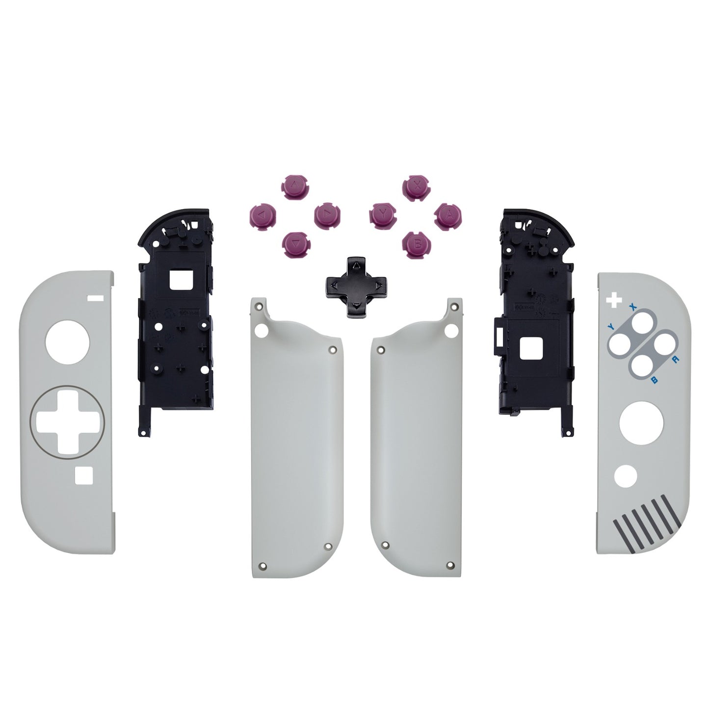 eXtremeRate Dpad Version Replacement Full Set Shell Case with Buttons for Joycon of NS Switch - Classic 1989 GB DMG-01