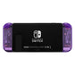 eXtremeRate Dpad Version Replacement Full Set Shell Case with Buttons for Joycon of NS Switch - Clear Atomic Purple