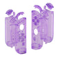 eXtremeRate Dpad Version Replacement Full Set Shell Case with Buttons for Joycon of NS Switch - Clear Atomic Purple